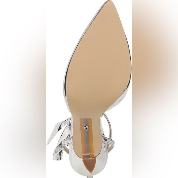 Sam Edleman Halie Pointed Toe Pump Soft Silver 9 NWT IN BOX - Picture 8 of 14